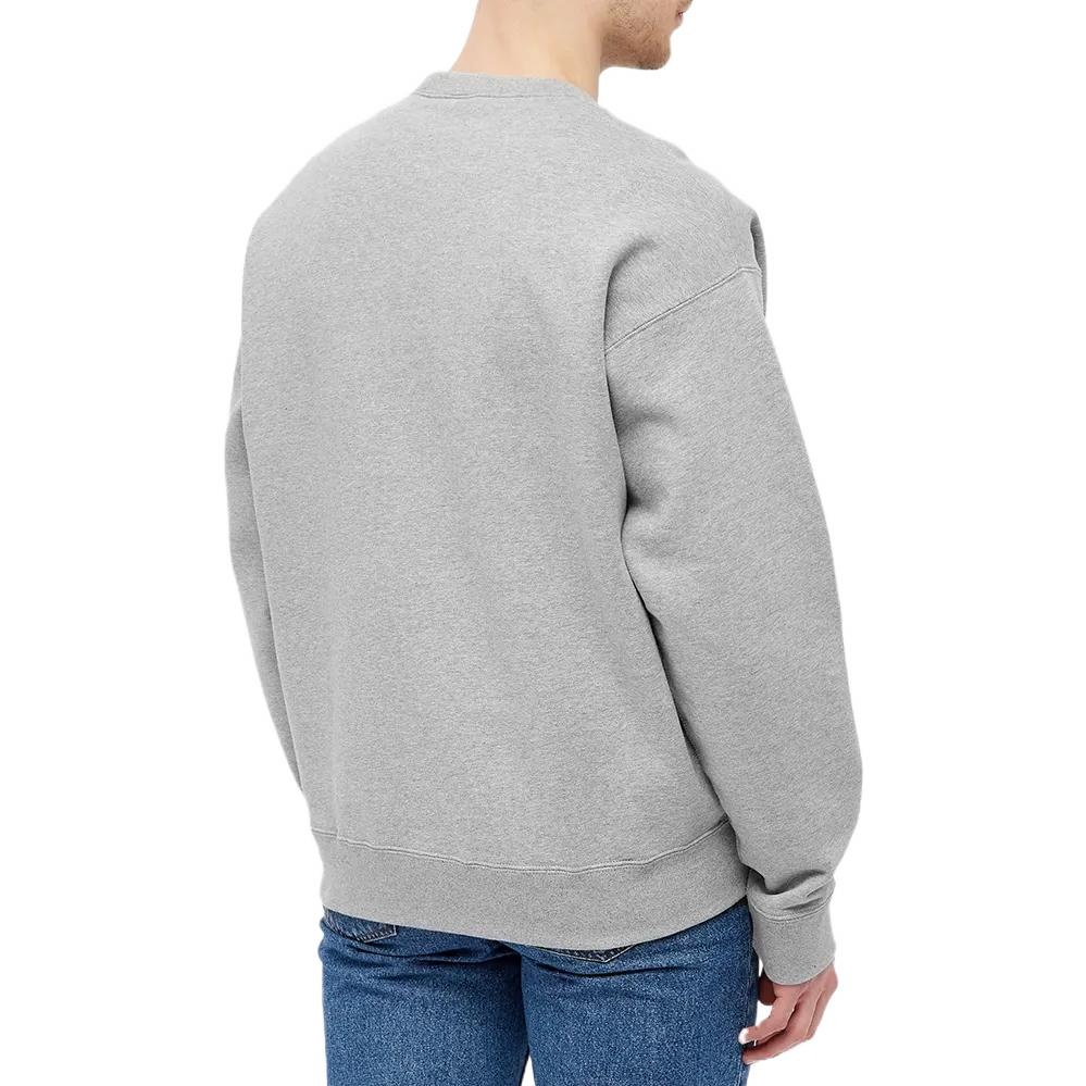 Men's Nike Solid Color Embroidered Logo Round Neck Long Sleeves Dark Grey CV0554-063 - 3