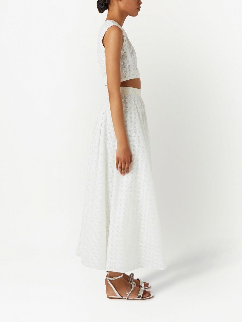 cropped knitted top - 3