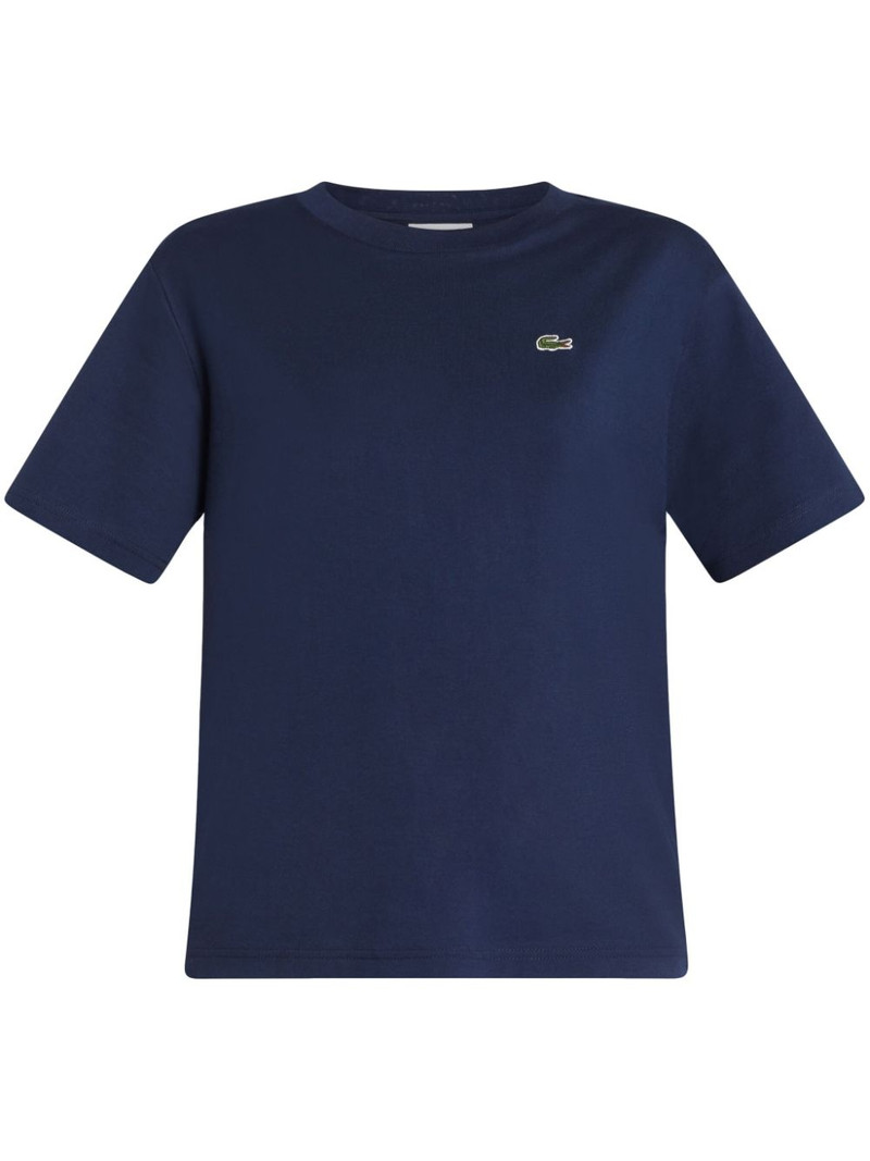 logo-patch cotton T-shirt 1