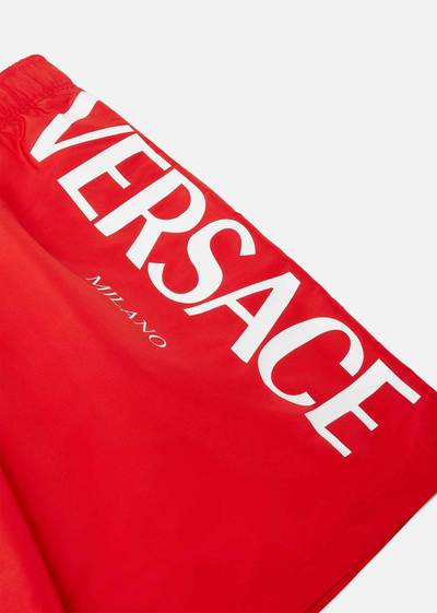 VERSACE Logo Long Swim Shorts outlook