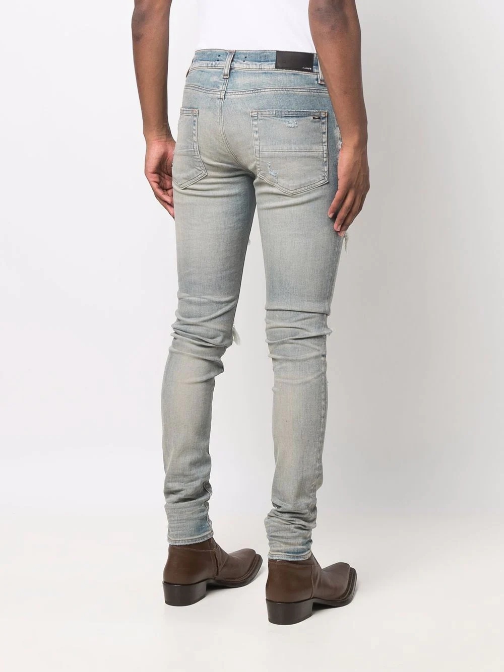 distressed skinny jeans - 4