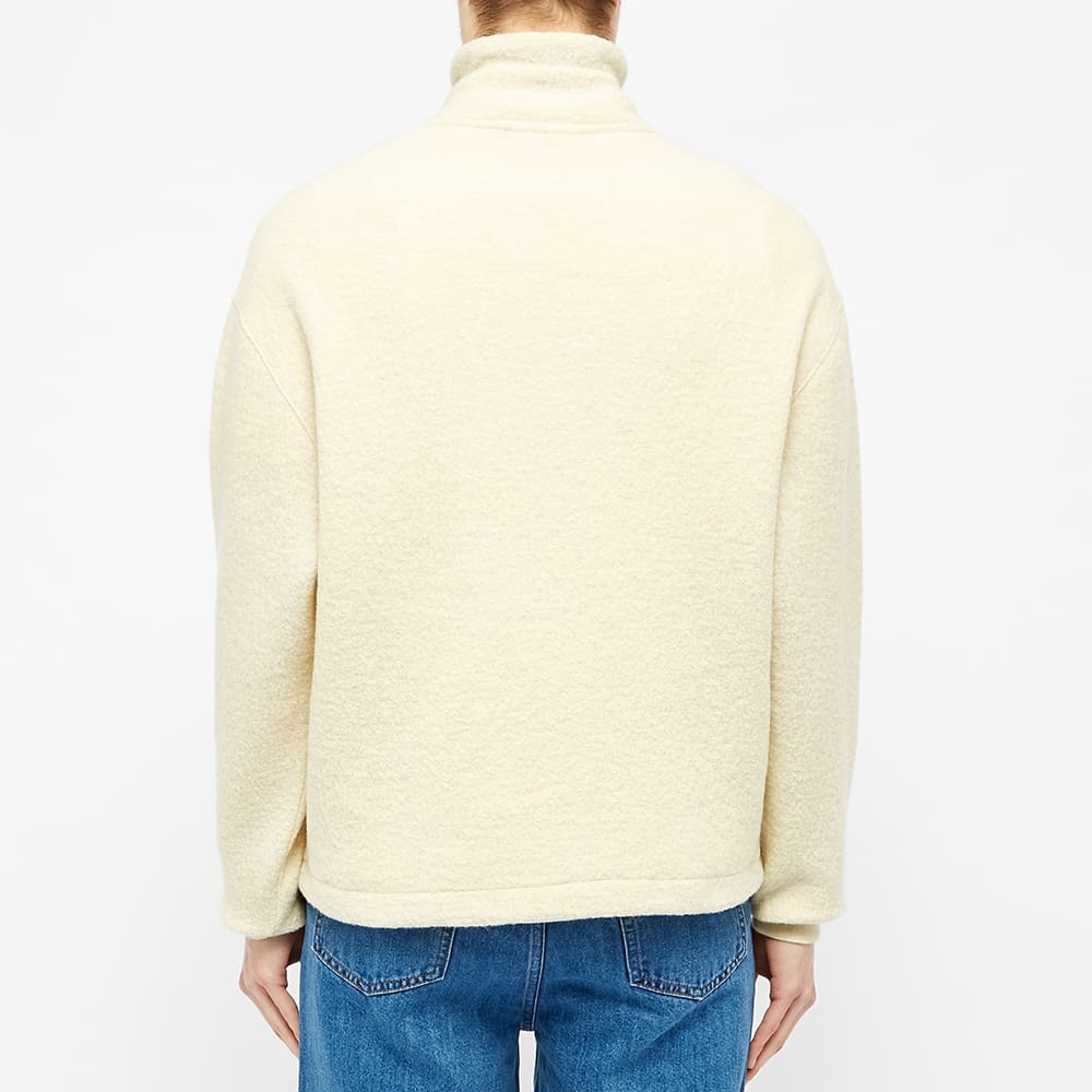 AMI Quarter Zip Patch Logo Wool Sweat - 5