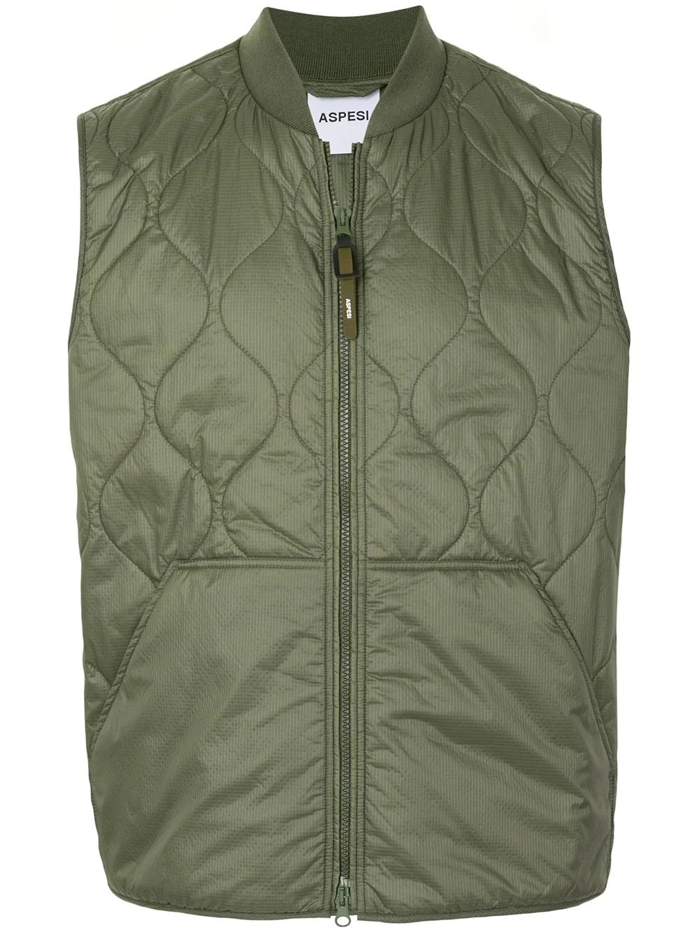 quilted shell jacket - 1