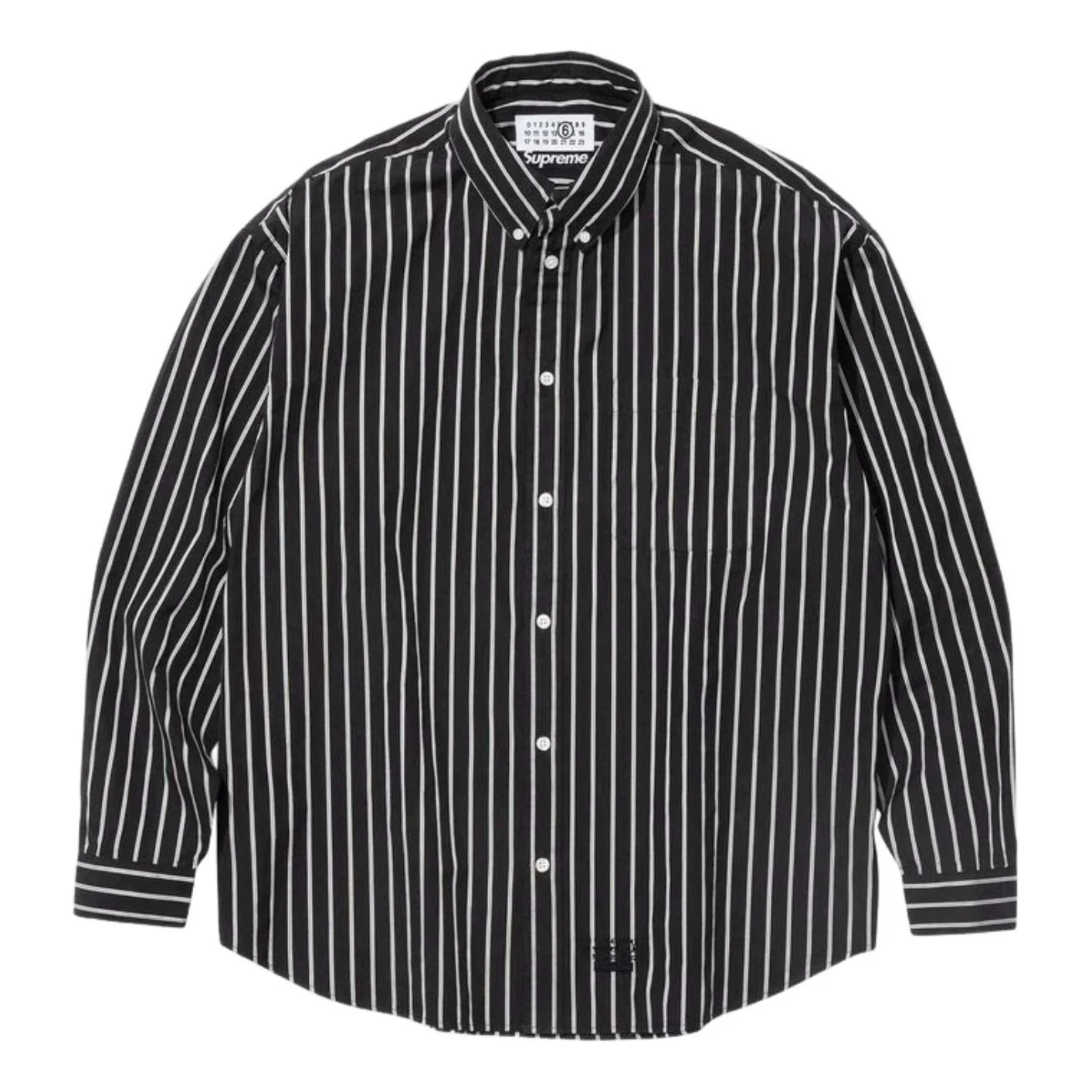Supreme x MM6 Maison Margiela Stripe Shirt 'Black' SUP-SS26-109-BLK - 1
