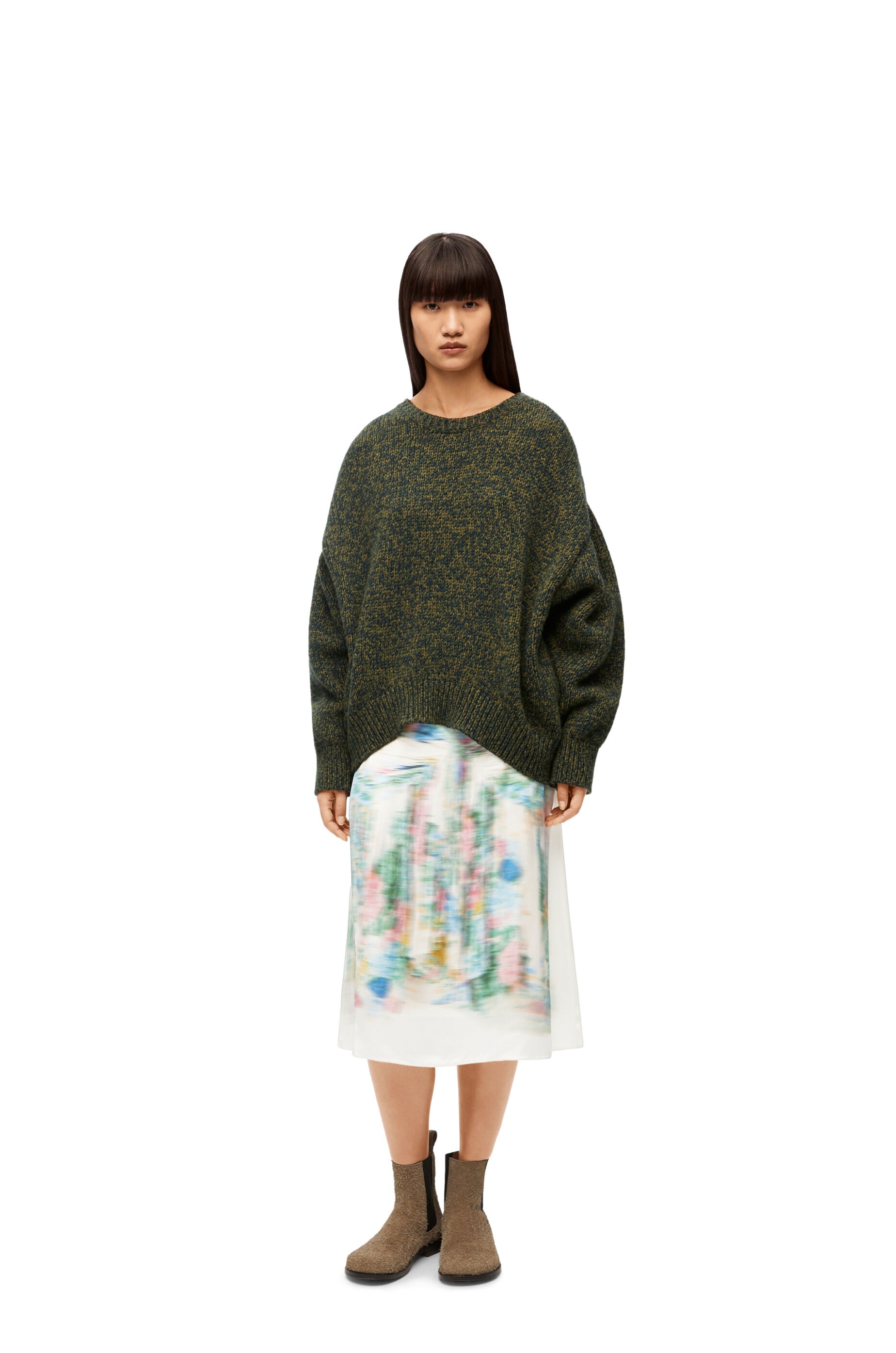 Skirt in viscose and silk - 2
