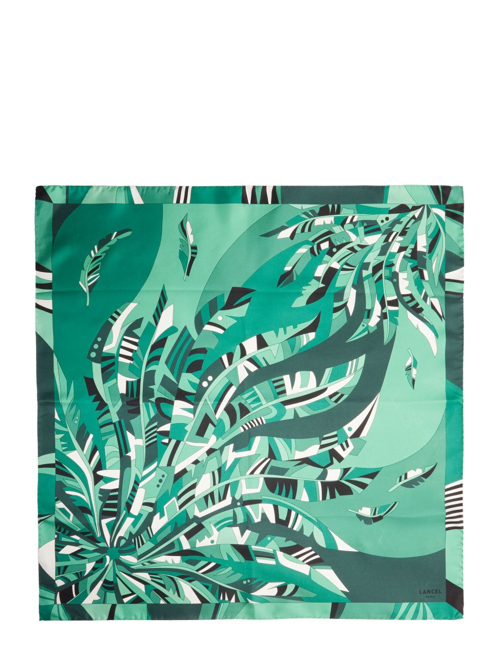 arabesque-print silk scarf - 2