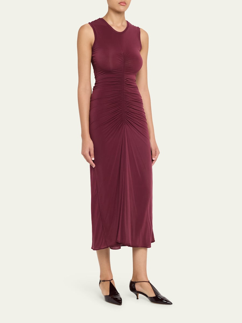 Gisela Sleeveless Ruched Jersey Dress 4