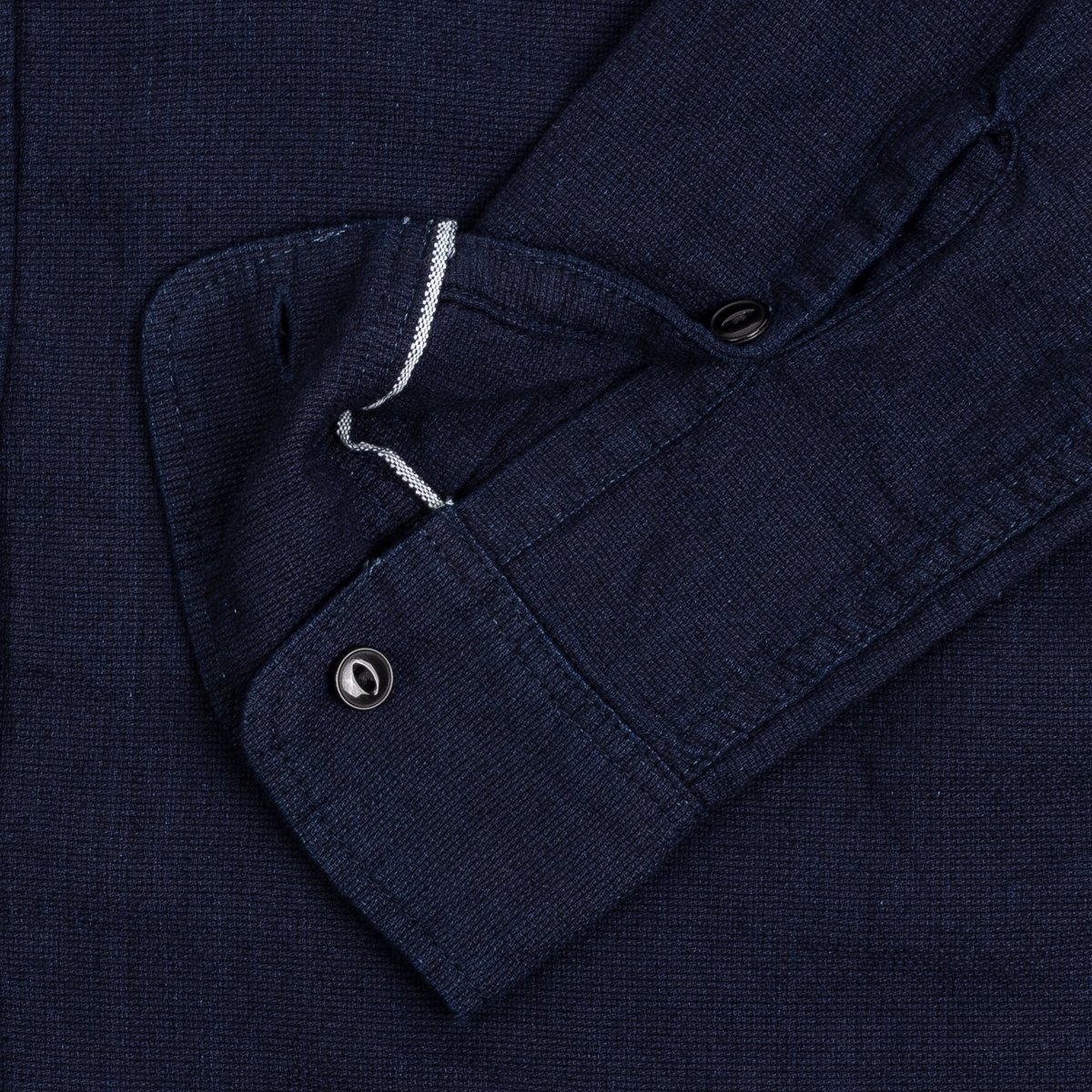 IHSH-358-IND 5oz Dobby Cloth Work Shirt - Indigo - 12