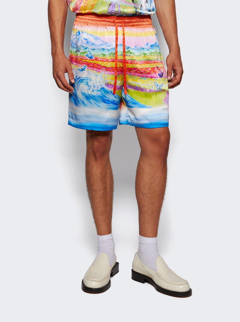 CASABLANCA Drawstring Shorts Butterfly Mountain outlook