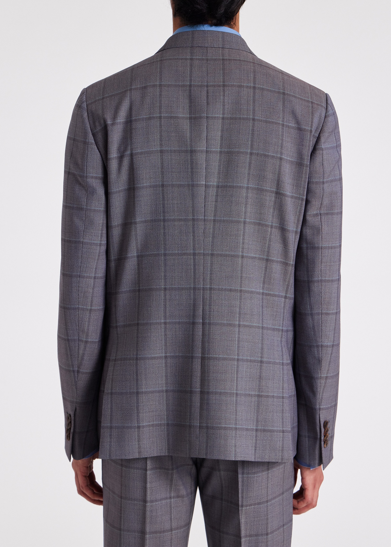 The Soho - Grey Wool Check Blazer - 7