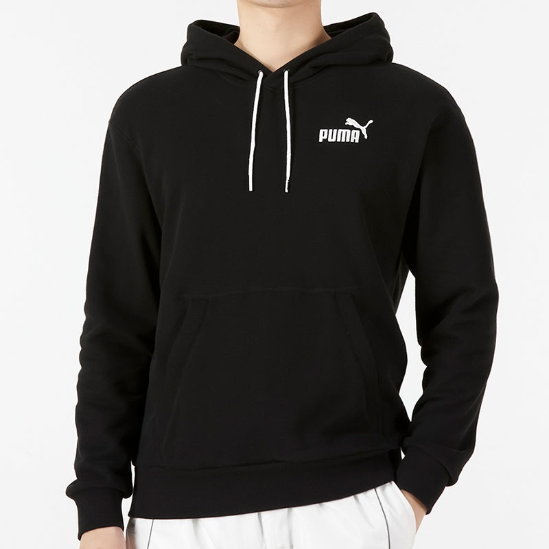 PUMA Ess + Contrasting Colors Chest Embroidered Logo Black 849585-01 - 3