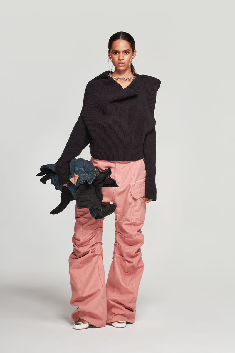 Y/Project Draped Chain Ribbed Sweater outlook