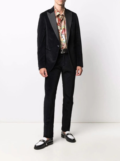 Etro patterned velvet blazer outlook