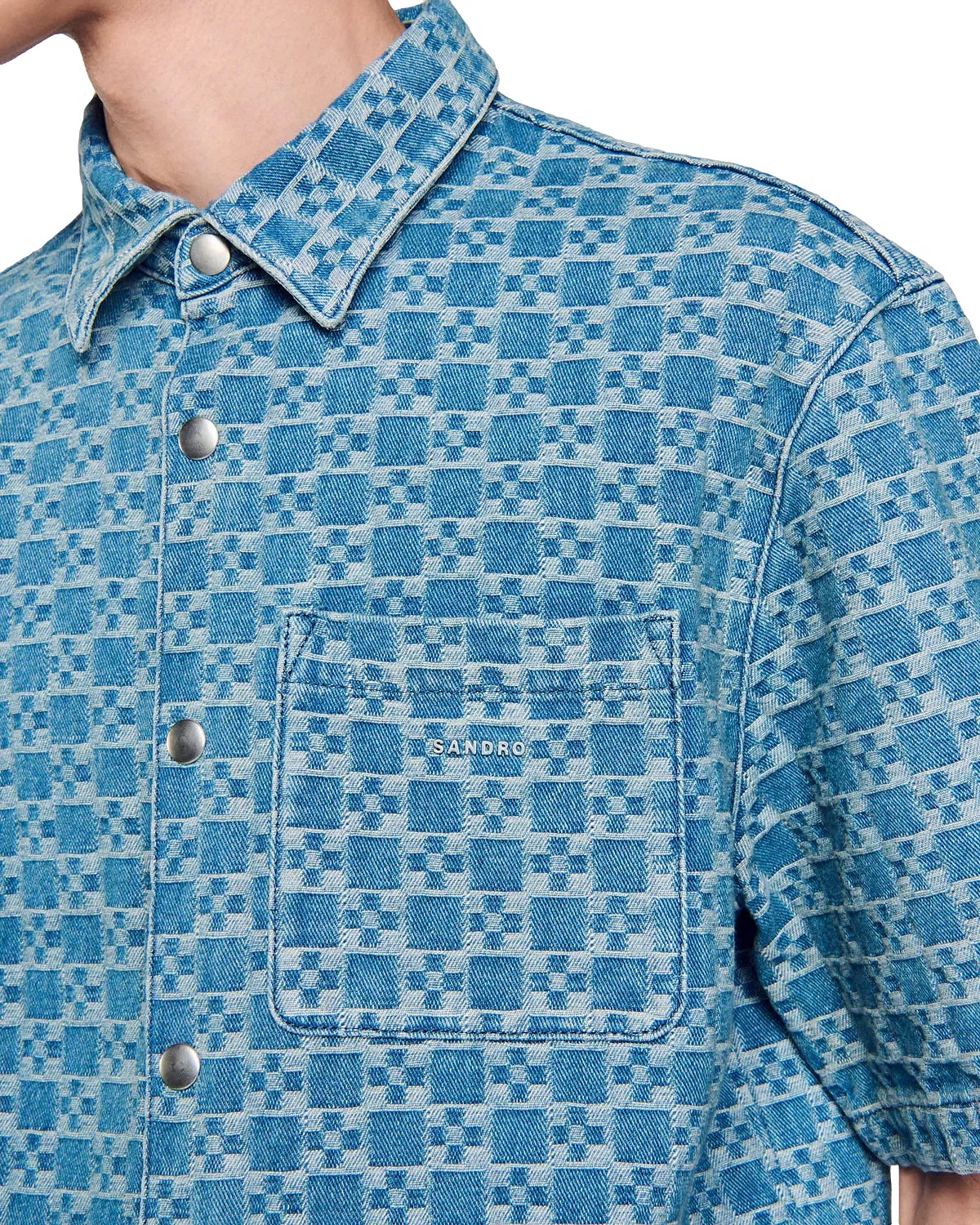 Cross Denim Shirt - 5