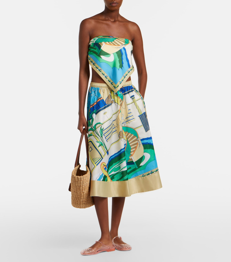TORY BURCH Printed midi skirt outlook