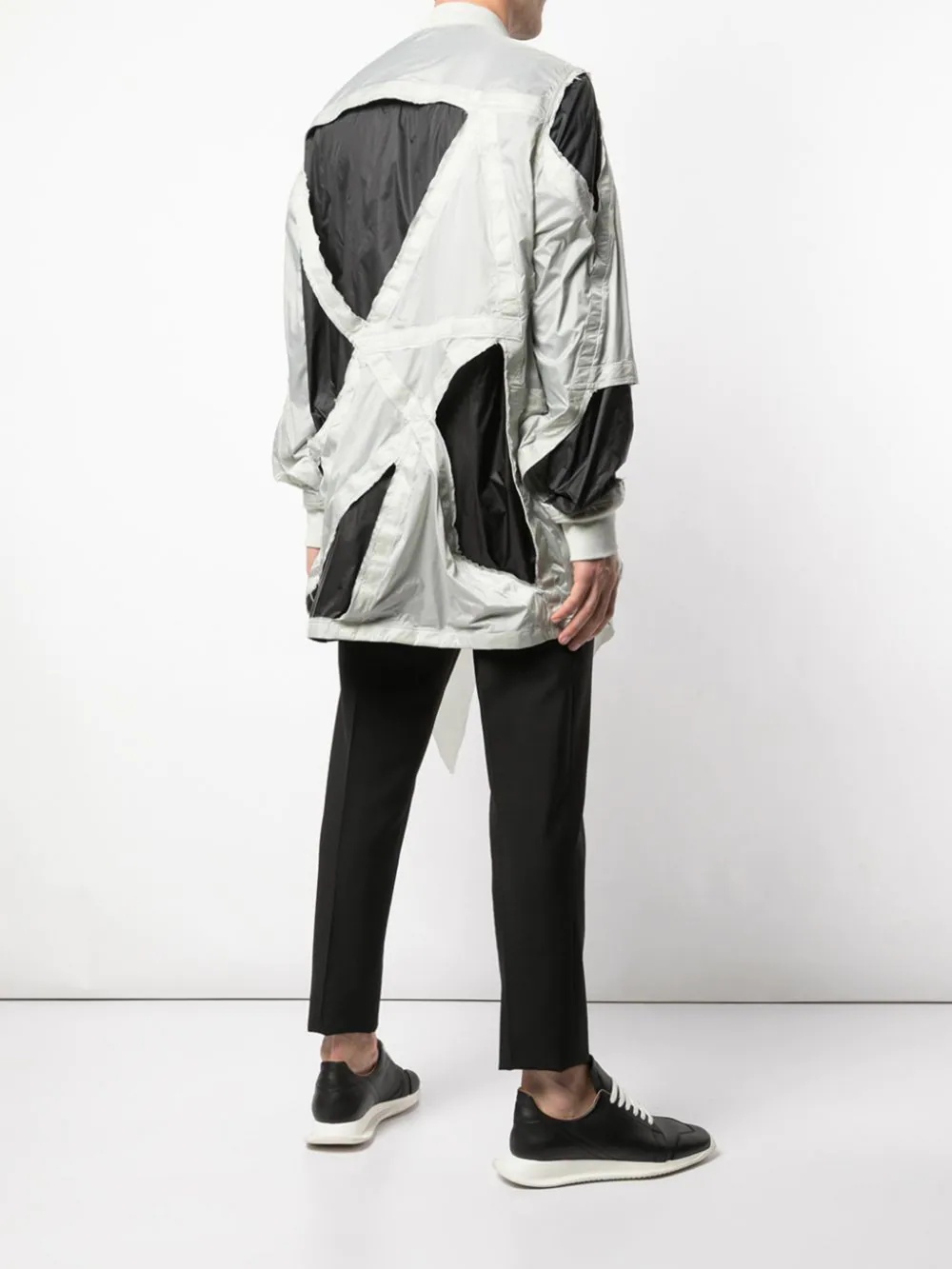 cut-out detail jacket - 4