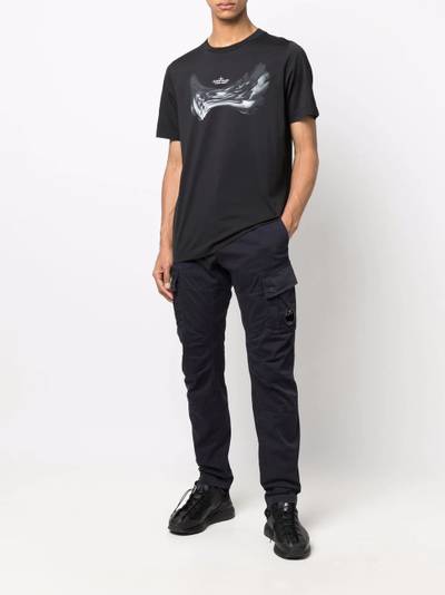 Stone Island Shadow Project logo print cotton T-shirt outlook