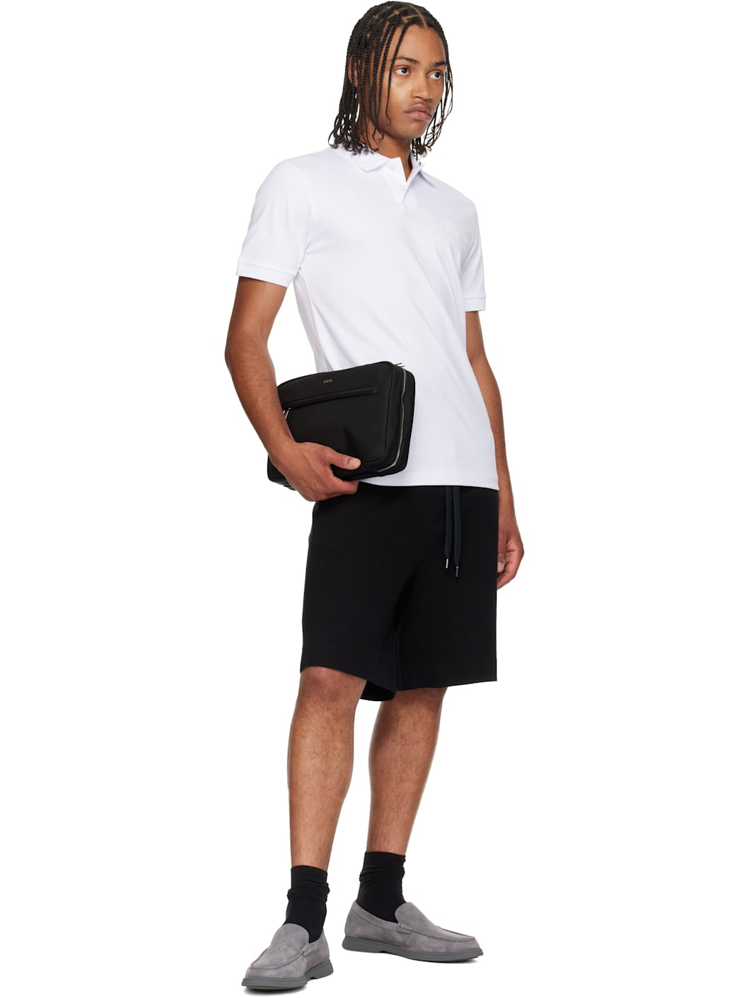 Black Logo Hardware Pouch - 4