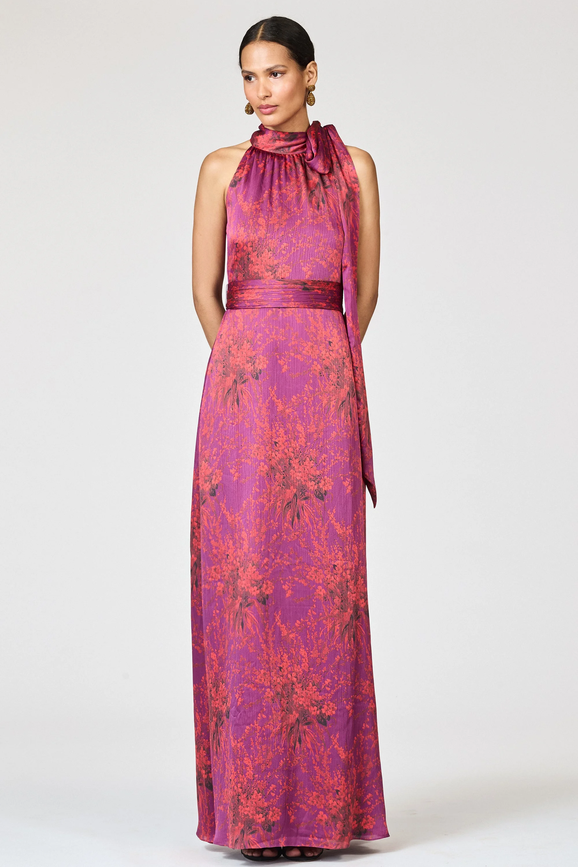 KAYLA GOWN - RASPBERRY BOUQUET - 1