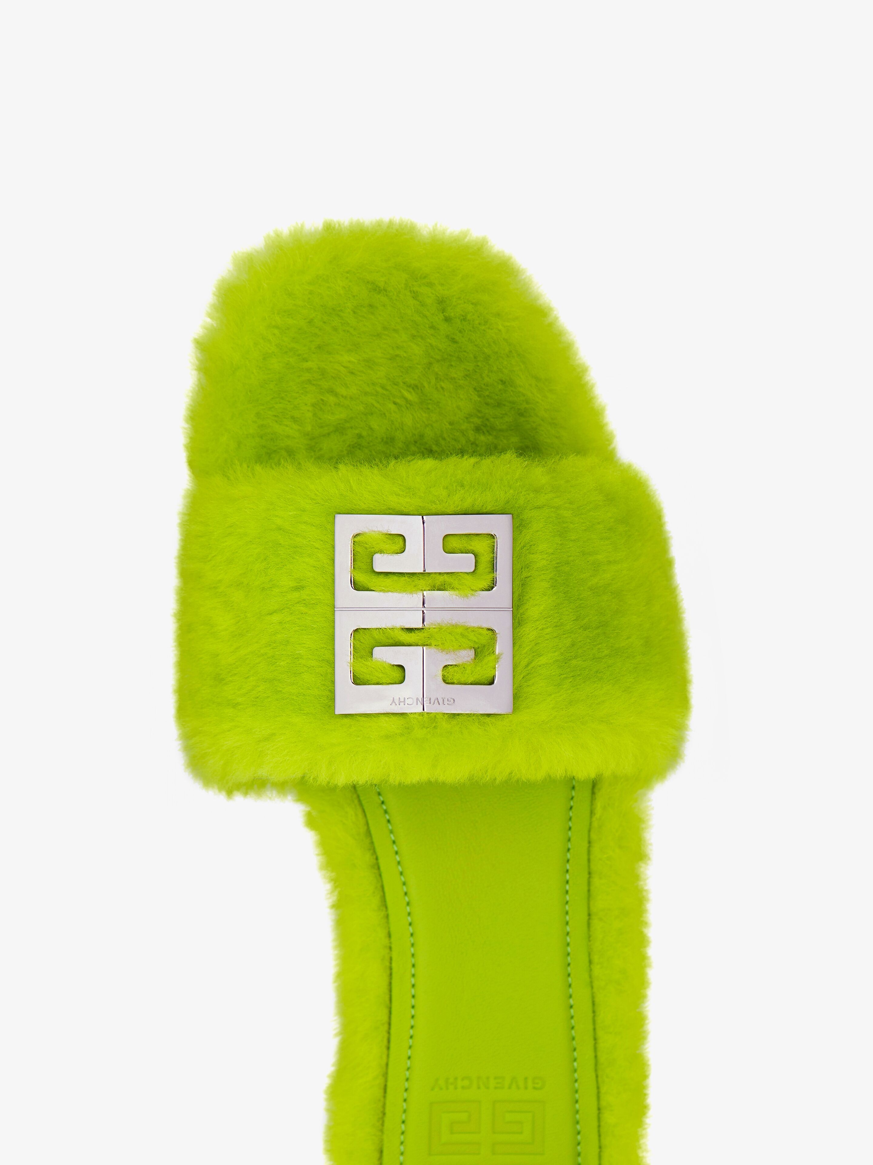 4G FLAT MULE IN SHEARLING - 5