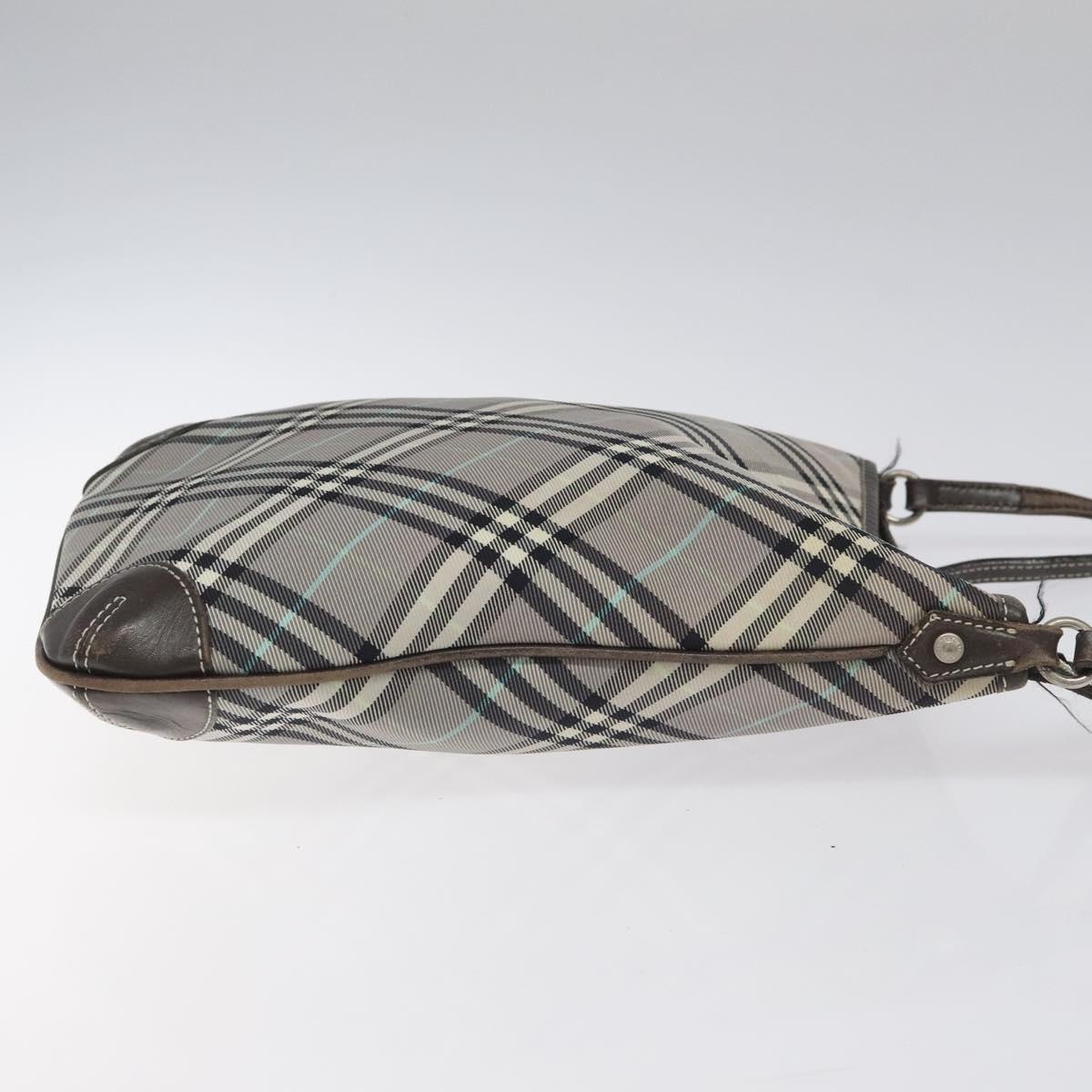 Burberry Nova Check Blue Label Shoulder Bag Nylon Gray - 3
