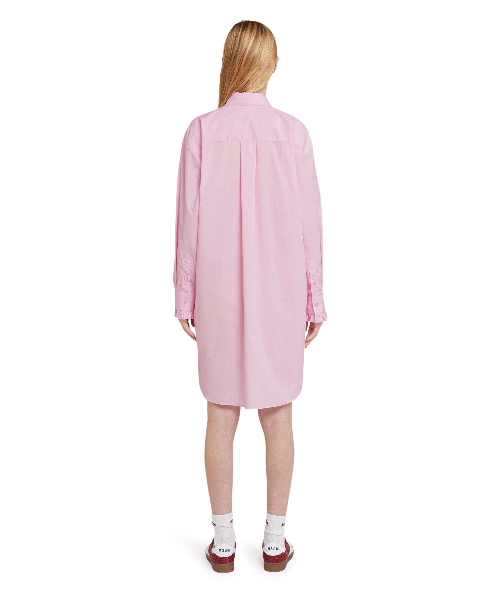 Poplin cotton chemisier shirt dress - 3