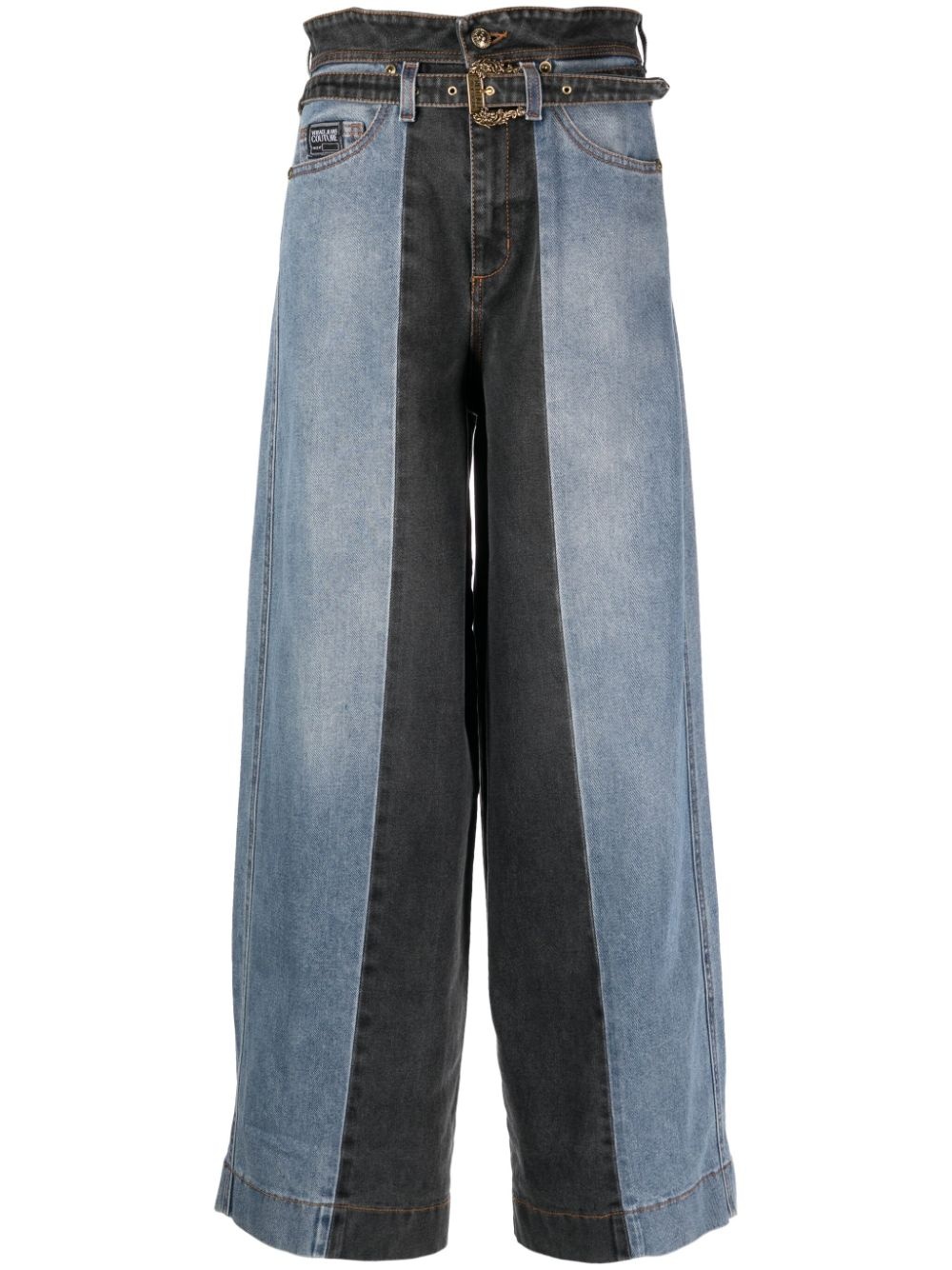 high-rise wide-leg jeans - 1