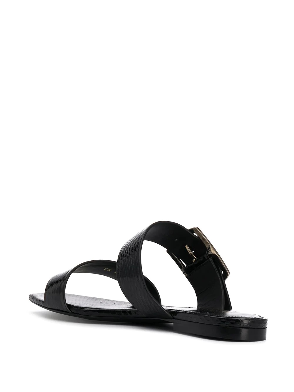 buckle flat sandals - 3