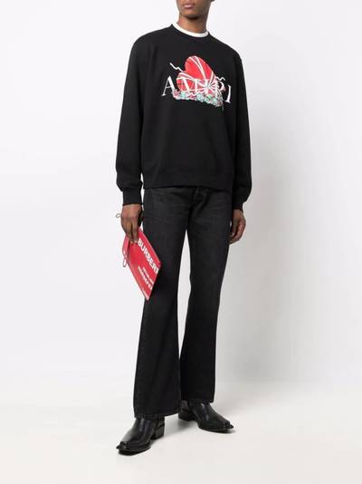 AMIRI logo-print cotton sweatshirt outlook