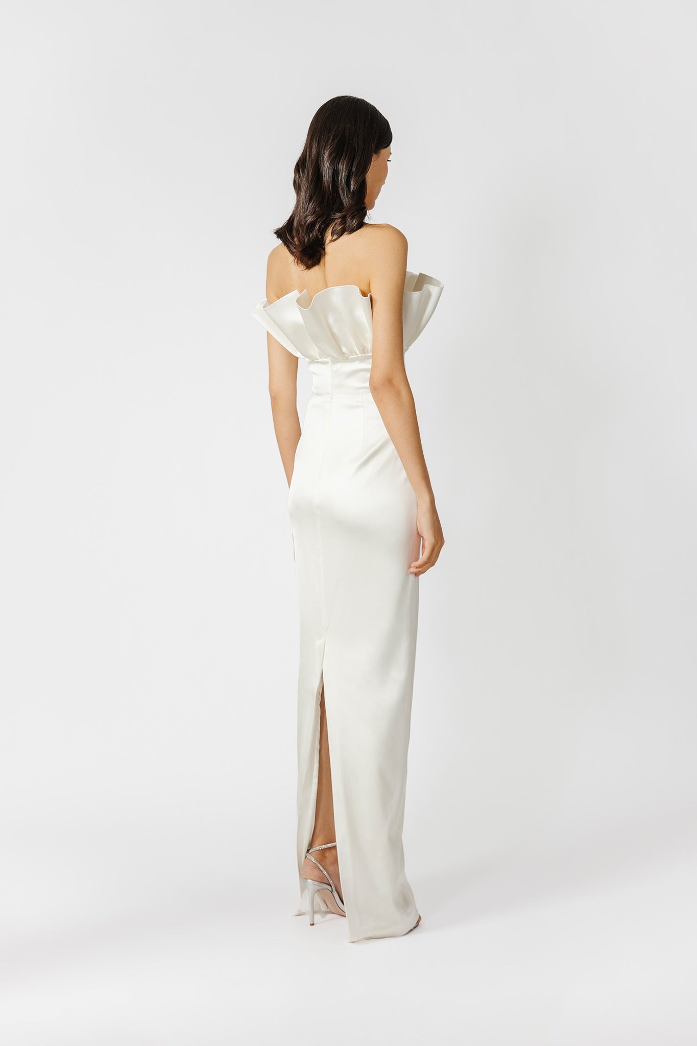 NOAH STRAPLESS SATIN GOWN - 4
