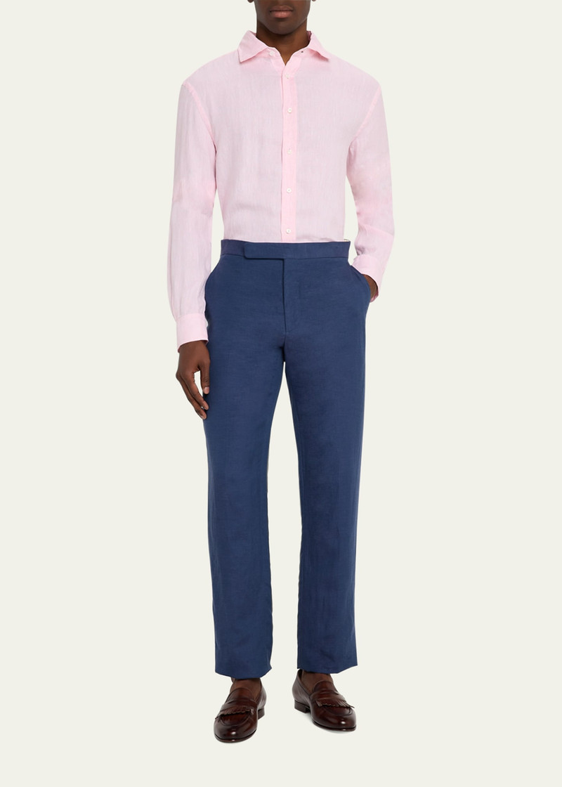 Ralph Lauren Men's Basketweave Linen Sport Shirt outlook