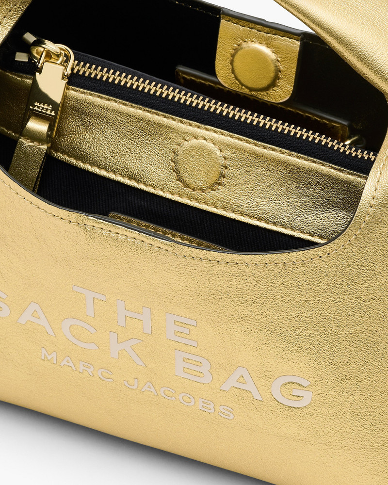 THE METALLIC LEATHER MINI SACK BAG 5