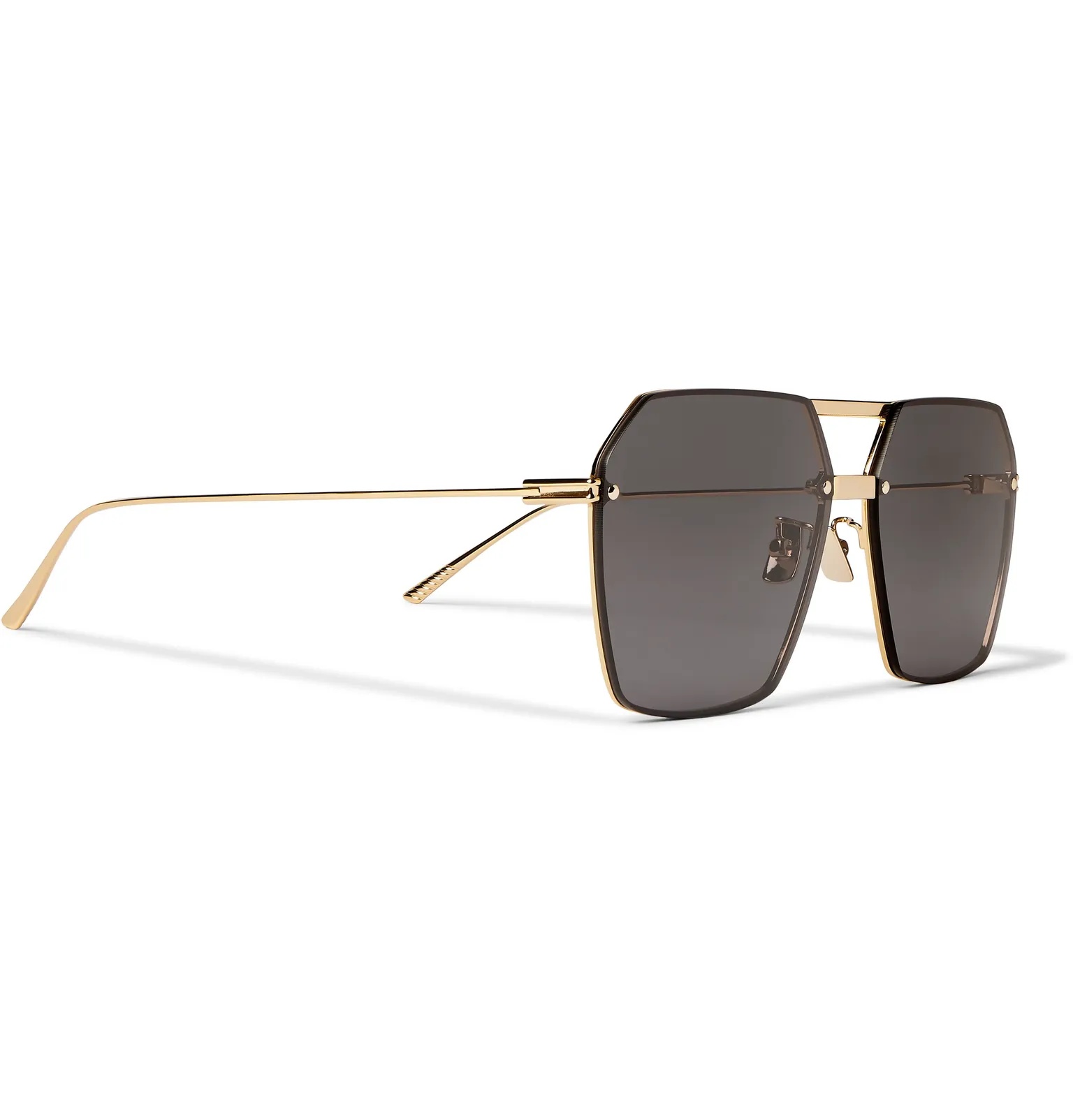 Aviator-Style Gold-Tone Sunglasses - 2