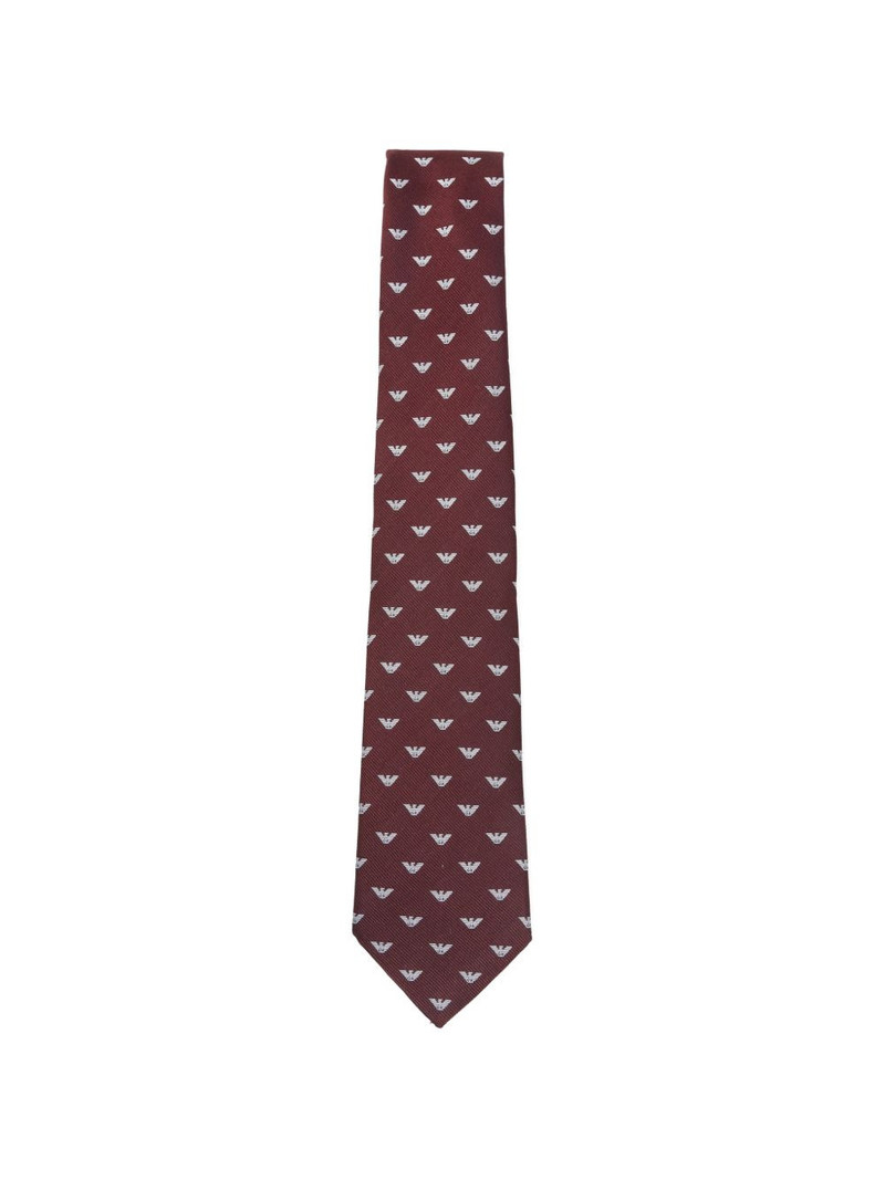bordeaux logo-motif tie 1