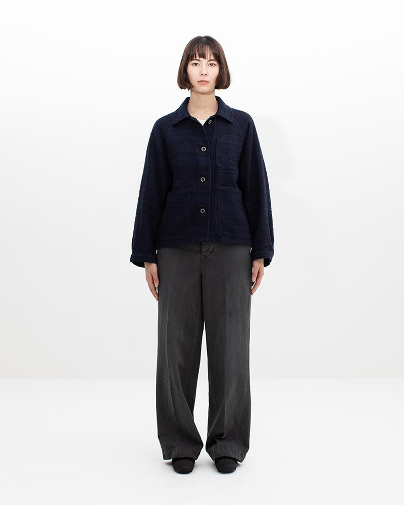 COVERALL (TUSSAR SILK) W NAVY - 3