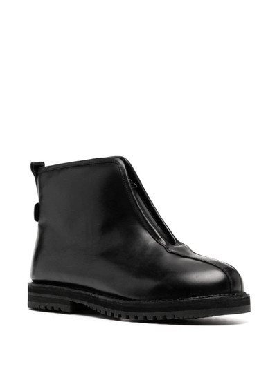 Suicoke zip-up leather ankle boots outlook