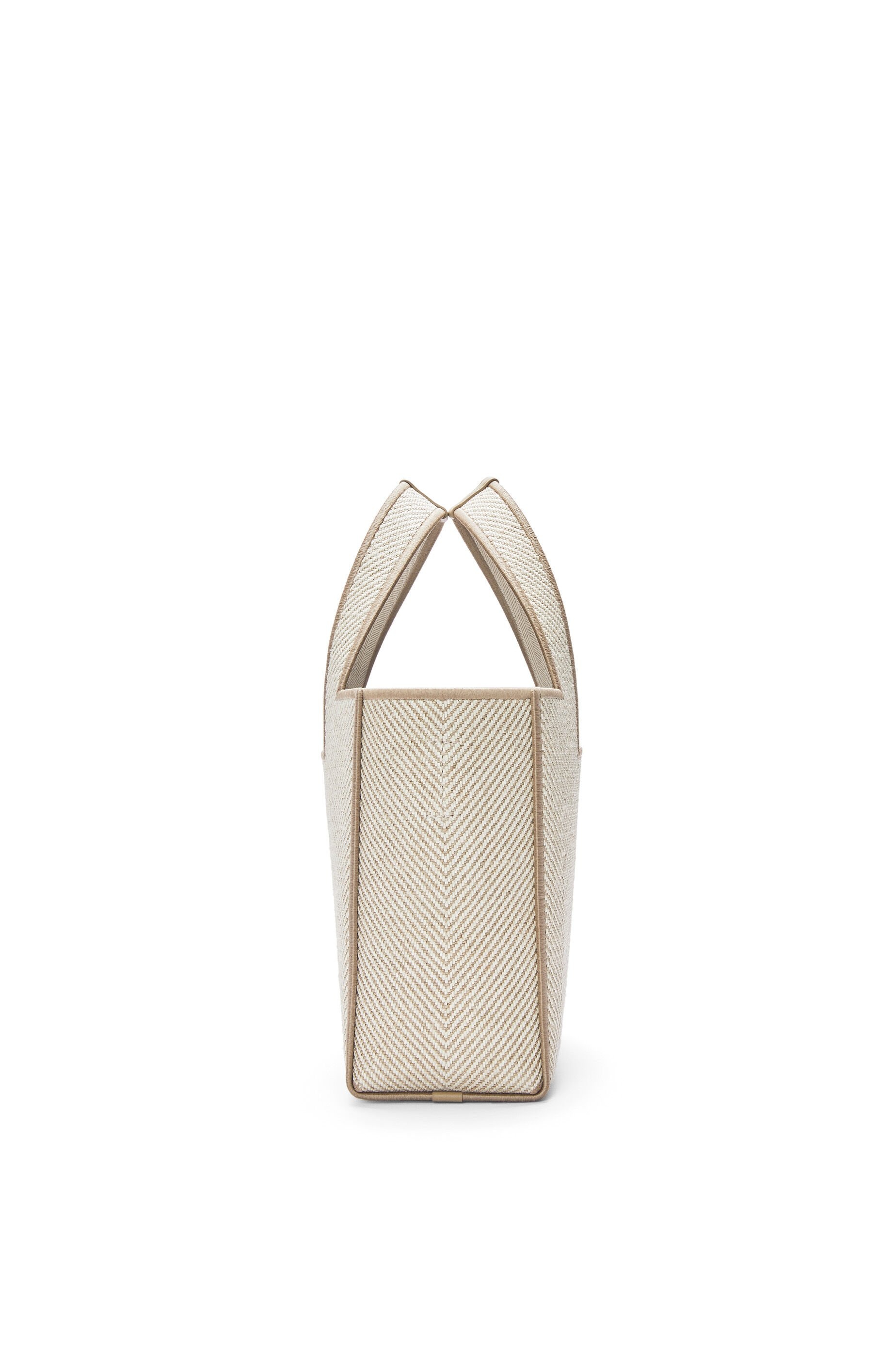 Small LOEWE Font tote in jacquard canvas - 3