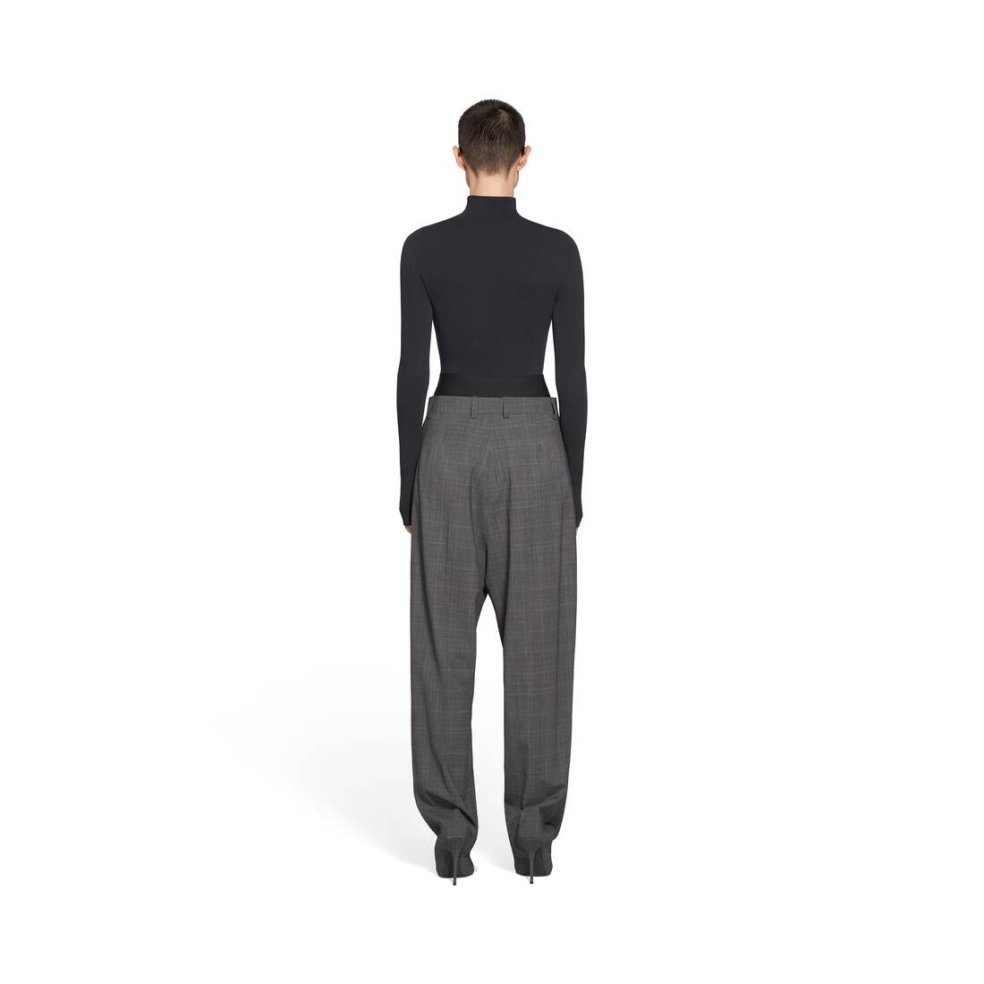 Women's Knife Tailored Pantashoes in Grey - 4