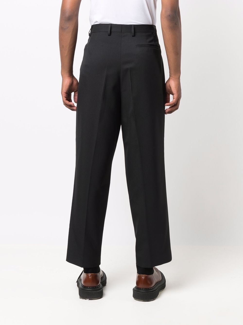 straight-leg tailored trousers - 4