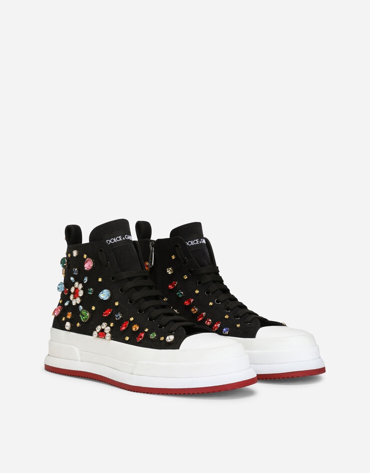 Fabric Squad sneakers with crystal embellishment - 2