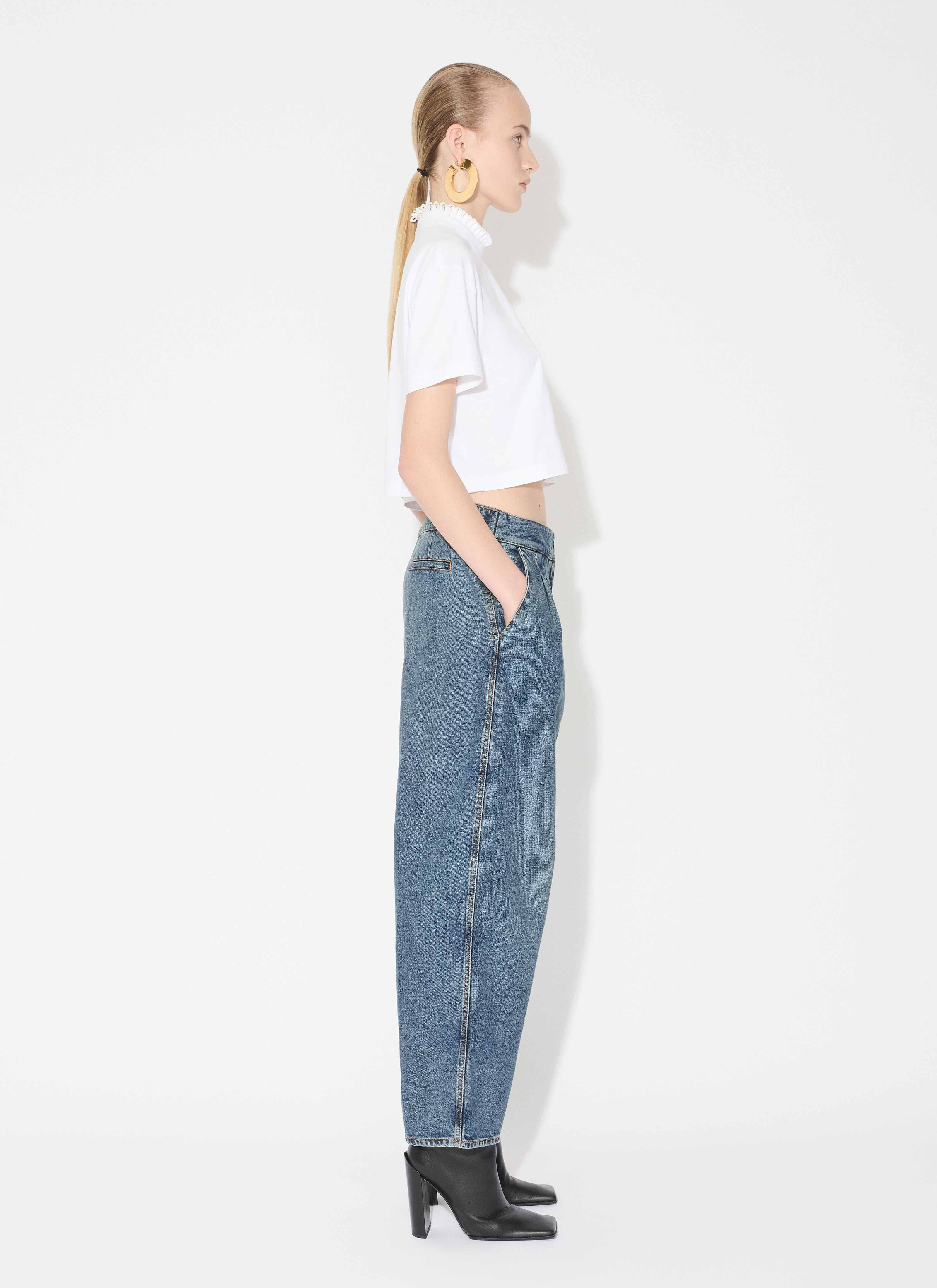 COTTON JERSEY CROPPED T-SHIRT - 4