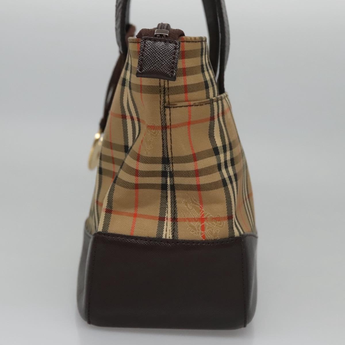 Burberry Nova Check Hand Bag Canvas Beige - 3