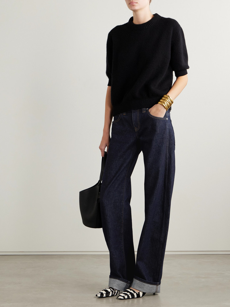 KHAITE Karo Mid-rise Barrel-leg Jeans outlook