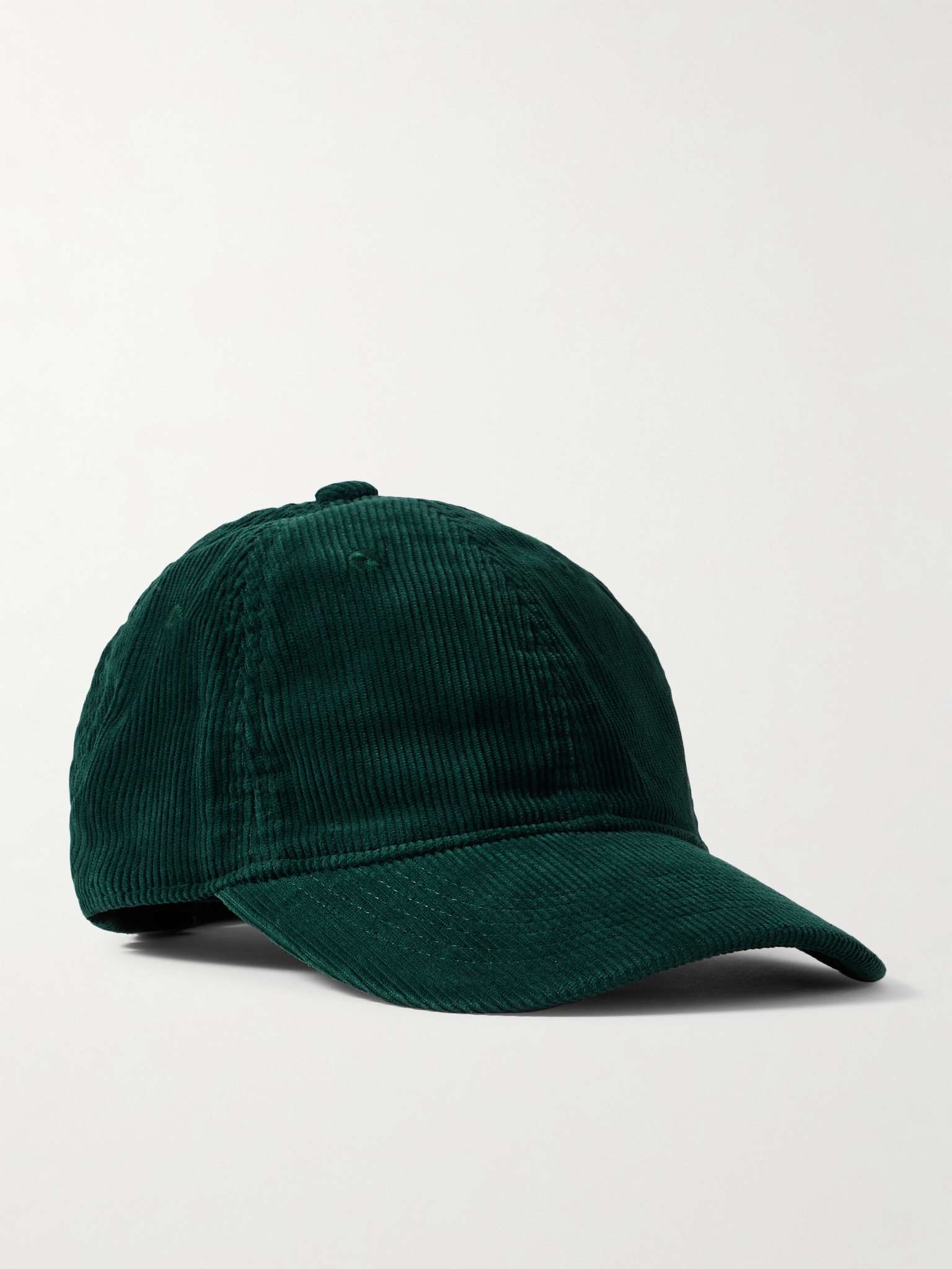 Cunov Logo-Appliquéd Cotton-Corduroy Baseball Cap - 1