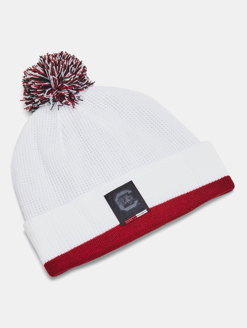 Unisex UA Waffle Knit Collegiate Pom Beanie 1