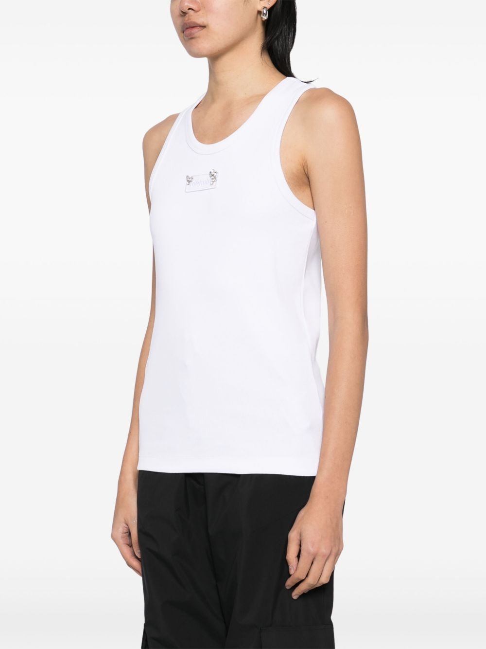 logo-patch tank top - 3