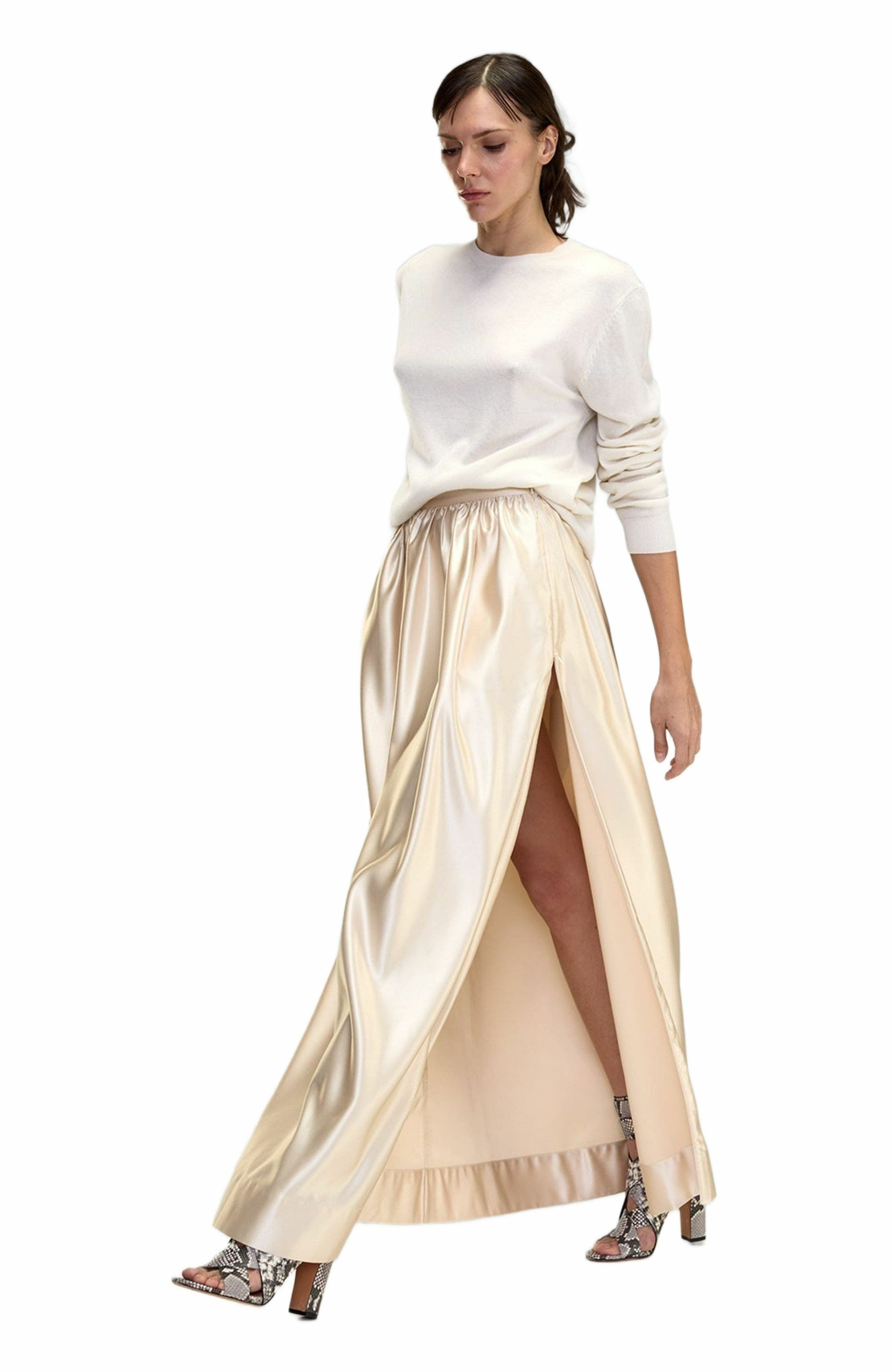 Cynthia Rowley Belle Maxi Skirt in Champagne at Nordstrom - 2
