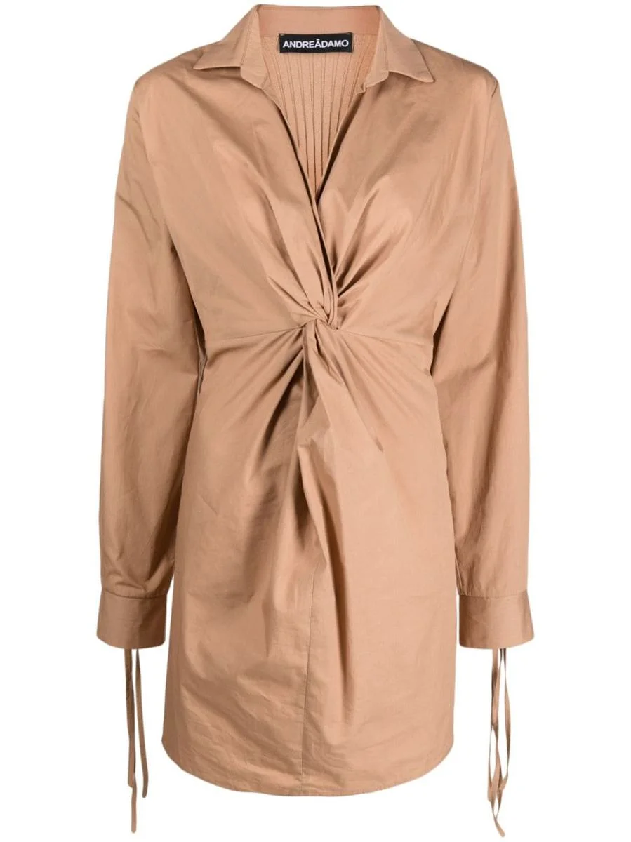 Andreādamo ANDREĀDAMO COTTON MINI DRESS CLOTHING - 1