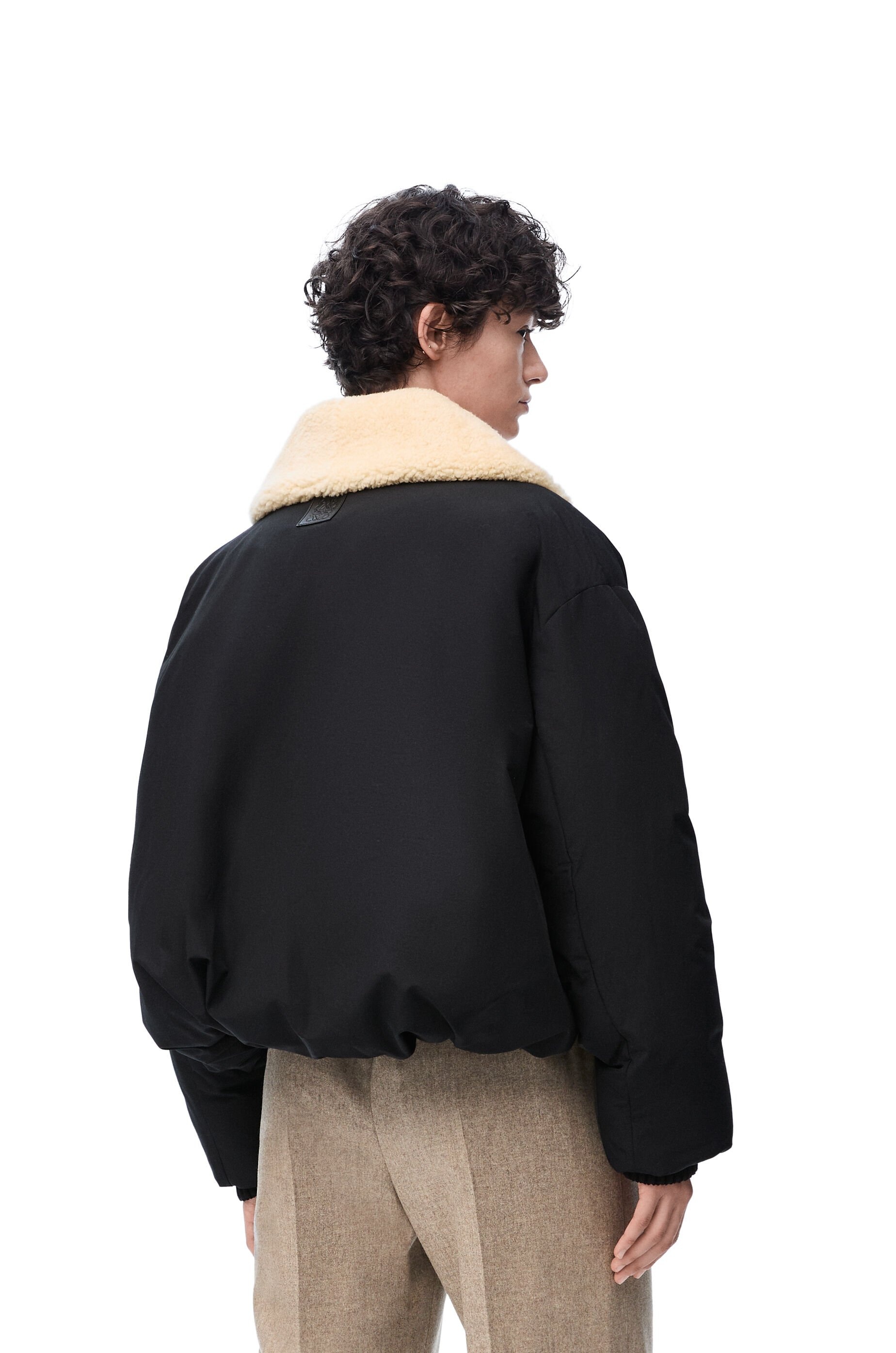 Puffer jacket in technical cotton blend - 5