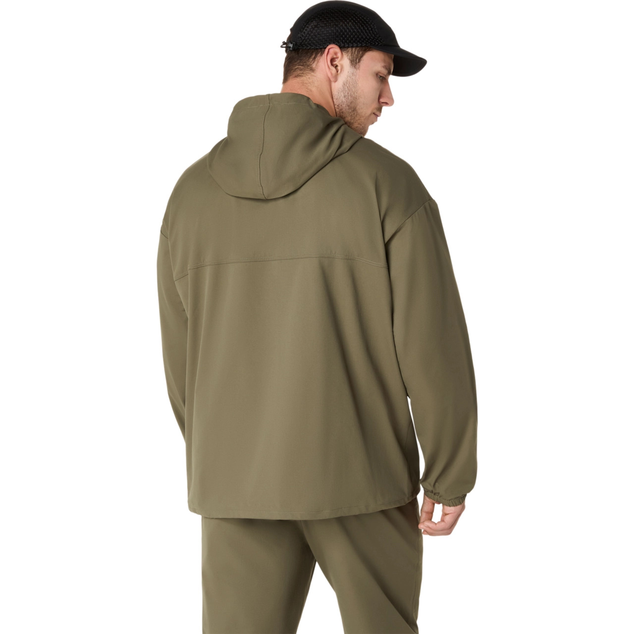 DOUBLE WEAVE RELAXED PULL OVER JACKET - 2